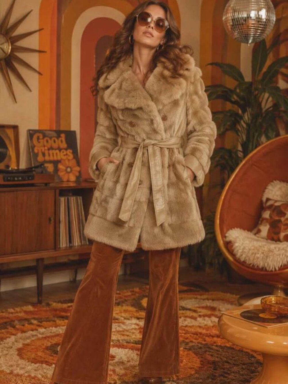 Beautiful true vintage 1970s coat by Fingerhut Fashions